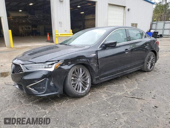 2019 Acura ILX w/Premium/A-Spec Pkg with VIN 19UDE2F88KA002086, listed as a Copart auction lot 49736515 with 35,396 mi miles and Salvage Title. Bid and sale history available at carsss.com. Image 1.