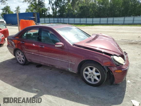 2002 Mercedes-Benz C 230/260/280/320 z VIN WDBRF61J12F264973, wystawiony jako Copart lot #60962635 z przebiegiem 115 079 mil mil oraz Szkoda całkowita • Salvage title. Historia ofert i sprzedaży dostępna na DreamBid. Obrazek 4.