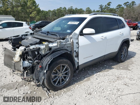 2019 Jeep Cherokee Latitude with VIN 1C4PJLCBXKD344585, listed as a Copart auction lot 44620415 with 91,076 mi miles and Salvage Title. Bid and sale history available at carsss.com. Image 1.