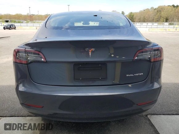 2022 Tesla Model 3 Long Range with VIN 5YJ3E1EB4NF289326, listed as a Copart auction lot 55457975 with 52,249 mi miles and Clean Title. Bid and sale history available at DreamBid. Image 6.