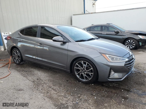 2019 Hyundai Elantra SEL with VIN 5NPD84LF0KH451355, listed as a Copart auction lot 87553415 with 65,498 mi miles and Non Repairable. Bid and sale history available at carsss.com. Image 4.