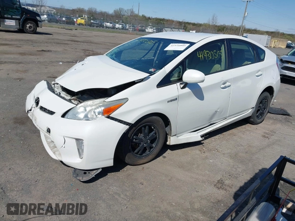 2012 Toyota Prius One with VIN JTDKN3DU3C5459734, listed as a IAAI auction lot 41930505 with 165,000 mi miles. Bid and sale history available at carsss.com. Image 17.