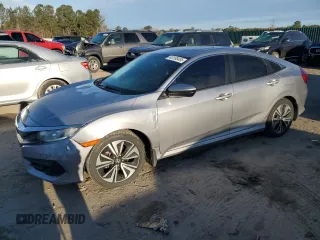 2017 Honda Civic Sedan EX-T with VIN 19XFC1F32HE014574, listed as a Copart auction lot 43198495 with 99,805 mi miles and Salvage Title. Bid and sale history available at carsss.com. Image 1.