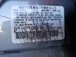 2023 Infiniti Q50 Luxe with VIN JN1EV7BP9PM510525, listed as a Copart auction lot 47134914 with Not Provided miles and Non Repairable. Bid and sale history available at DreamBid. Image 12.