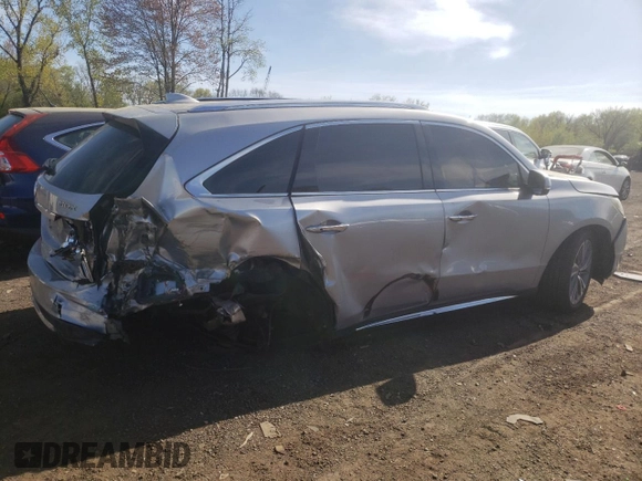 2017 Acura MDX Technology with VIN 5FRYD4H53HB034816, listed as a Copart auction lot 55026525 with 212,102 mi miles and Salvage Title. Bid and sale history available at DreamBid. Image 3.