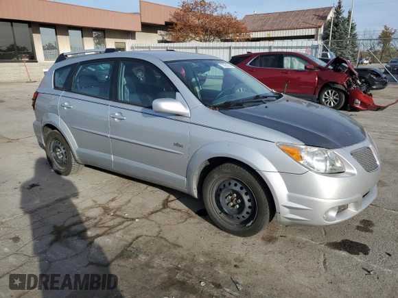 2005 Pontiac Vibe with VIN 5Y2SL63855Z407576, listed as a Copart auction lot 77861314 with 210,835 mi miles and Salvage Title. Bid and sale history available at carsss.com. Image 4.