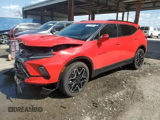 2023 Chevrolet Blazer RS with VIN 3GNKBERS5PS172359, listed as a Copart auction lot 45175295 with 17,276 mi miles and Salvage Title. Bid and sale history available at carsss.com. Image 1.