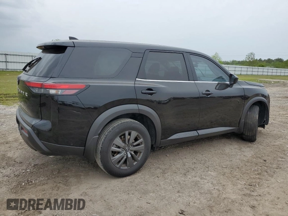 2023 Nissan Pathfinder S with VIN 5N1DR3AA0PC241027, listed as a Copart auction lot 50705045 with 44,829 mi miles and Salvage title. Bid and sale history available at DreamBid. Image 3.