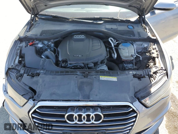 2016 Audi A6 Premium Plus with VIN WAUGFAFC9GN115615, listed as a Copart auction lot 55492445 with 121,509 mi miles and Salvage title. Bid and sale history available at DreamBid. Image 11.