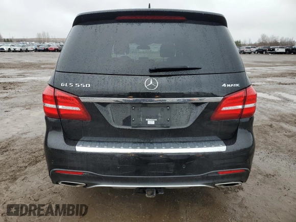 2017 Mercedes-Benz GLS 550 with VIN 4JGDF7DE5HA770016, listed as a Copart auction lot 49714874 with 100,222 mi miles and . Bid and sale history available at DreamBid. Image 6.