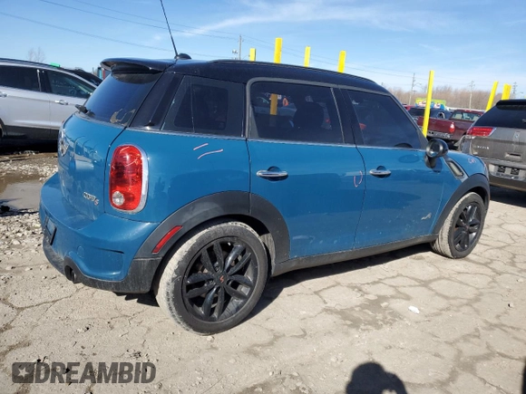2011 MINI Countryman S with VIN WMWZC5C57BWL53481, listed as a Copart auction lot 46855785 with 99,849 mi miles and Salvage Title. Bid and sale history available at DreamBid. Image 3.
