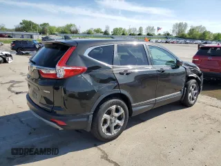 2017 Honda CR-V EX-L with VIN 2HKRW2H80HH640428, listed as a Copart auction lot 53901235 with 96,750 mi miles and Salvage Title. Bid and sale history available at carsss.com. Image 3.