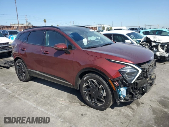 2024 Kia Sportage SX-Prestige with VIN 5XYK53DF3RG170855, listed as a Copart auction lot 47077005 with 7,770 mi miles and Salvage Title. Bid and sale history available at carsss.com. Image 4.