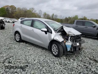 2015 Kia Rio EX with VIN KNADN4A30F6500441, listed as a Copart auction lot 51710575 with 65,343 mi miles and Salvage Title. Bid and sale history available at carsss.com. Image 4.
