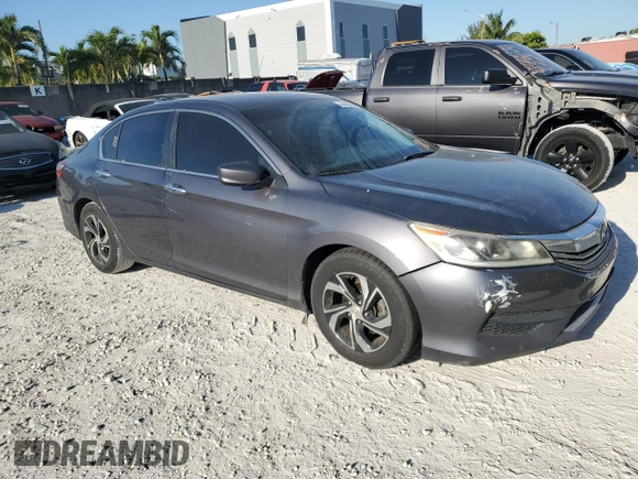 2017 Honda Accord LX with VIN 1HGCR2F30HA112692, listed as a Copart auction lot 52982765 with 87,501 mi miles and Salvage Title. Bid and sale history available at carsss.com. Image 4.