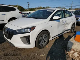 2018 Hyundai Ioniq Limited z VIN KMHC75LD8JU076320, wystawiony jako Copart lot #75791804 z przebiegiem 74 008 mil mil oraz Szkoda całkowita • Salvage title. Historia ofert i sprzedaży dostępna na DreamBid. Obrazek 1.