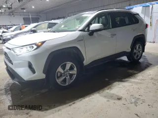 2020 Toyota RAV4 Hybrid Limited with VIN JTMDWRFV6LD540456, listed as a Copart auction lot 44146595 with 36,561 mi miles and Salvage Title. Bid and sale history available at carsss.com. Image 1.