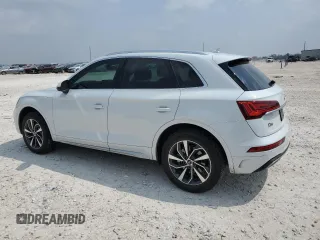 2021 Audi Q5 with VIN WA1AABFY3M2078576, listed as a Copart auction lot 55746134 with 56,350 mi miles and Clean title. Bid and sale history available at DreamBid. Image 2.