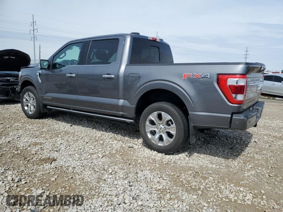 2022 Ford F-150 XL with VIN 1FTFW1ED6NFA25581, listed as a Copart auction lot 51600655 with 33,220 mi miles and Salvage Title. Bid and sale history available at DreamBid. Image 2.