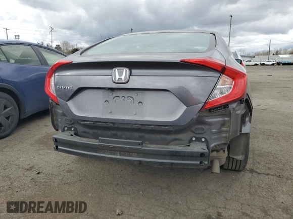 2019 Honda Civic LX with VIN 2HGFC2F69KH566604, listed as a Copart auction lot 47246575 with 127,755 mi miles and Salvage Title. Bid and sale history available at DreamBid. Image 6.