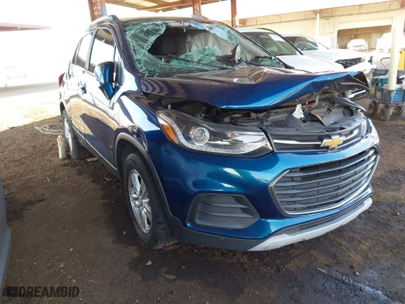 2019 Chevrolet Trax LT with VIN 3GNCJLSB9KL405393, listed as a IAAI auction lot 41697291 with 1 mi miles. Bid and sale history available at carsss.com. Image 1.