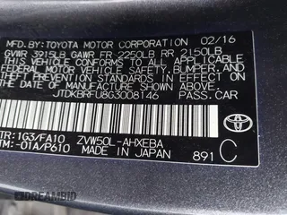 2016 Toyota Prius Two z VIN JTDKBRFU8G3008146, wystawiony jako IAAI lot #41920005 z przebiegiem 116 613 mil mil oraz . Historia ofert i sprzedaży dostępna na DreamBid. Obrazek 9.