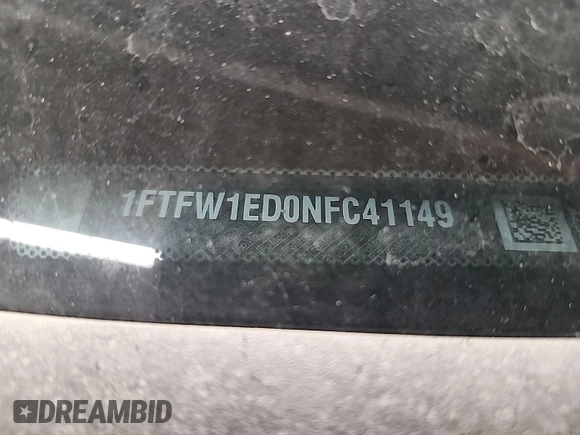 2022 Ford F-150 XL z VIN 1FTFW1ED0NFC41149, wystawiony jako IAAI lot #42785423 z przebiegiem 22 280 mil mil oraz . Historia ofert i sprzedaży dostępna na DreamBid. Obrazek 11.