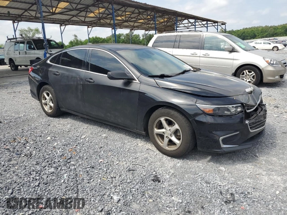 2017 Chevrolet Malibu LS with VIN 1G1ZB5ST4HF143914, listed as a Copart auction lot 54863905 with 105,105 mi miles and Salvage Title. Bid and sale history available at DreamBid. Image 4.