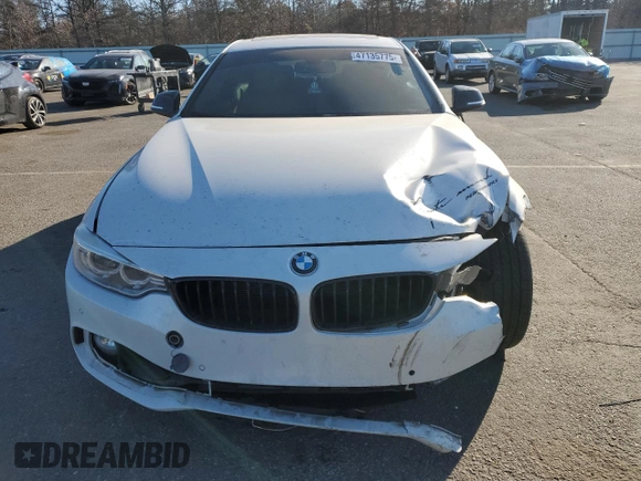 2015 BMW 4 Series 435i with VIN WBA3R1C51FK195682, listed as a Copart auction lot 47135775 with 116,502 mi miles and Salvage title. Bid and sale history available at DreamBid. Image 5.