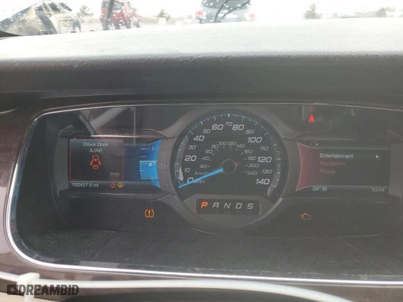 2014 Ford Taurus Limited with VIN 1FAHP2F81EG166880, listed as a Copart auction lot 48597285 with 102427 miles and Salvage Title. Bid and sale history available at carsss.com. Image 9.