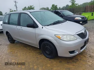 2006 Mazda MPV LX with VIN JM3LW28A860568405, listed as a IAAI auction lot 42367653 with 105,024 mi miles and . Bid and sale history available at DreamBid. Image 1.