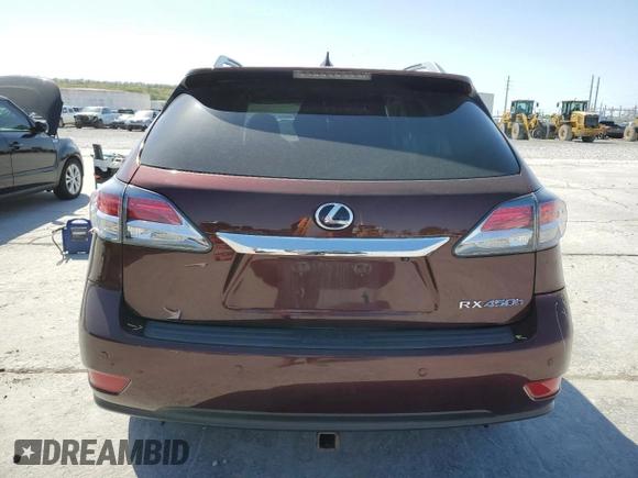 2015 Lexus RX 450h with VIN 2T2BC1BAXFC002778, listed as a Copart auction lot 52628955 with 111,757 mi miles and Salvage Title. Bid and sale history available at DreamBid. Image 6.