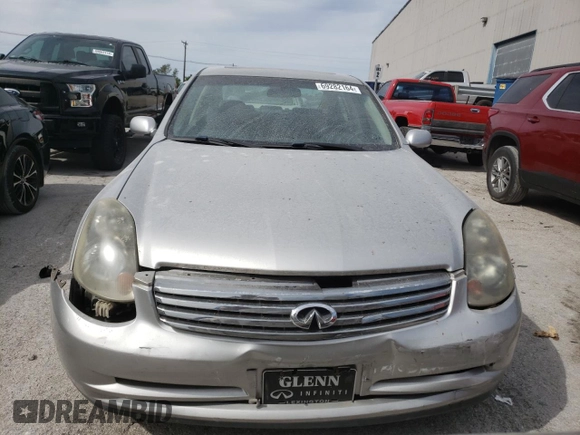 2004 Infiniti G35 w/Leather with VIN JNKCV51F44M716962, listed as a Copart auction lot 69282164 with 80,694 mi miles and Non Repairable. Bid and sale history available at DreamBid. Image 5.