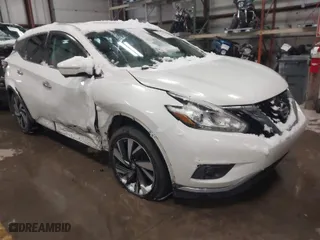 2015 Nissan Murano Platinum with VIN 5N1AZ2MH3FN263533, listed as a IAAI auction lot 41315778 with 171,955 mi miles. Bid and sale history available at carsss.com. Image 1.