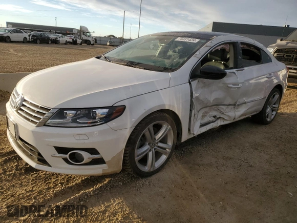 2015 Volkswagen CC Lux with VIN WVWRN7AN7FE801127, listed as a Copart auction lot 75331424 with 97,777 mi miles and Salvage Title. Bid and sale history available at carsss.com. Image 1.