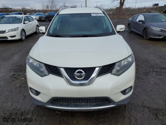 2016 Nissan Rogue SV with VIN 5N1AT2MV0GC850258, listed as a Copart auction lot 47090715 with 165,467 mi miles and Salvage Title. Bid and sale history available at carsss.com. Image 5.