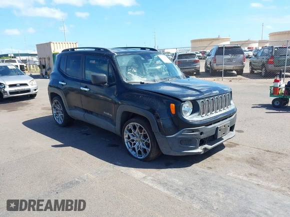 2016 Jeep Renegade Sport with VIN ZACCJAAW2GPD87710, listed as a IAAI auction lot 41763406 with 120,598 mi miles and . Bid and sale history available at DreamBid. Image 1.