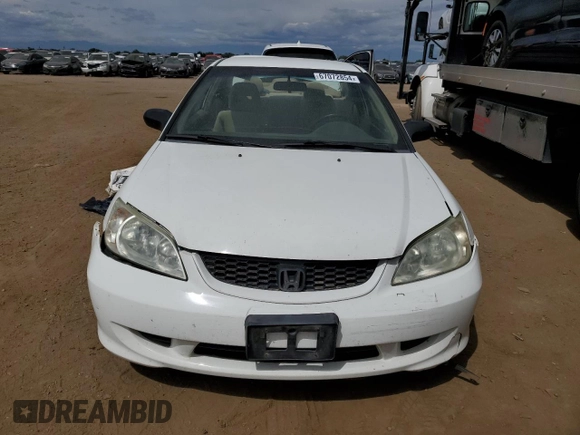 2005 Honda Civic LX with VIN 1HGEM21535L068543, listed as a Copart auction lot 67072854 with 229,873 mi miles and Salvage Title. Bid and sale history available at DreamBid. Image 5.