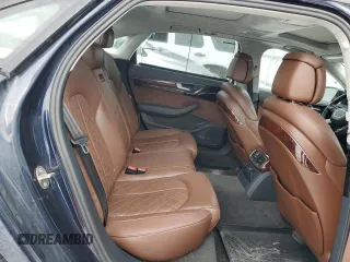 2014 Audi A8 3.0T with VIN WAURGAFD9EN002114, listed as a Copart auction lot 45370105 with 93,753 mi miles and Salvage title. Bid and sale history available at DreamBid. Image 10.