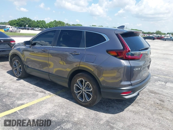 2021 Honda CR-V EX-L with VIN 2HKRW2H84MH673605, listed as a IAAI auction lot 42682648 with 20,178 mi miles and . Bid and sale history available at DreamBid. Image 3.