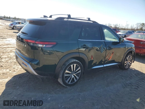 2022 Nissan Pathfinder Platinum with VIN 5N1DR3DH8NC269387, listed as a Copart auction lot 43648835 with 32,292 mi miles and Salvage title. Bid and sale history available at DreamBid. Image 3.