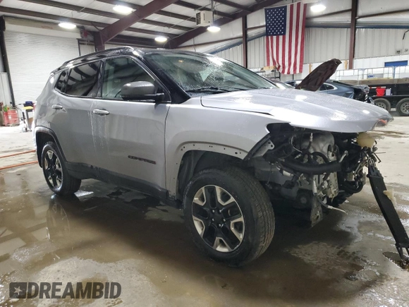 2018 Jeep Compass Trailhawk with VIN 3C4NJDDB5JT367079, listed as a Copart auction lot 52217965 with 53,816 mi miles and Salvage Title. Bid and sale history available at carsss.com. Image 4.