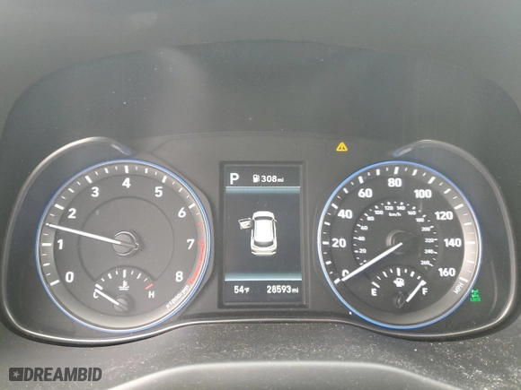 2021 Hyundai Kona Ultimate with VIN KM8K5CA54MU612038, listed as a Copart auction lot 50702865 with 28,593 mi miles and Salvage Title. Bid and sale history available at carsss.com. Image 9.