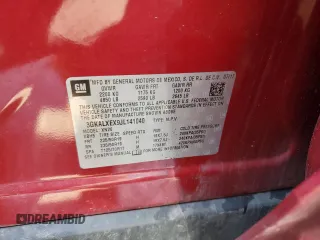 2018 GMC Terrain Denali with VIN 3GKALXEX9JL141040, listed as a Copart auction lot 58927465 with 58,487 mi miles and Salvage title. Bid and sale history available at DreamBid. Image 13.