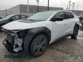 2023 Toyota bZ4X XLE with VIN JTMAAAAA6PA028761, listed as a Copart auction lot 44068205 with 7,563 mi miles and Salvage Title. Bid and sale history available at carsss.com. Image 1.