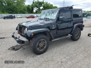 2017 Jeep Wrangler Arctic z VIN 1C4GJWBGXHL564659, wystawiony jako Copart lot #58216955 z przebiegiem 34 394 mil mil oraz Szkoda całkowita • Salvage title. Historia ofert i sprzedaży dostępna na DreamBid. Obrazek 1.