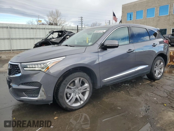 2021 Acura RDX w/Advance Package with VIN 5J8TC2H79ML005821, listed as a Copart auction lot 84891514 with 74,538 mi miles and Salvage Title. Bid and sale history available at carsss.com. Image 1.