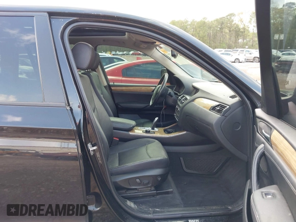 2013 BMW X3 xDrive28i with VIN 5UXWX9C51D0A21397, listed as a IAAI auction lot 41920794 with 158,593 mi miles. Bid and sale history available at carsss.com. Image 5.