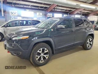 2016 Jeep Cherokee Trailhawk with VIN 1C4PJMBS8GW268447, listed as a Copart auction lot 53531375 with 95,402 mi miles and Salvage Title. Bid and sale history available at carsss.com. Image 1.