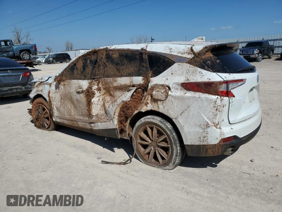 2020 Acura RDX w/Technology Pkg with VIN 5J8TC2H58LL023661, listed as a Copart auction lot 46569194 with 107,539 mi miles and Salvage Title. Bid and sale history available at carsss.com. Image 2.